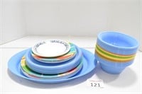 Assorted Plastic & Other Dishware