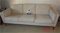 Cream Colored 3 Cushion Couch