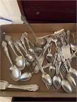 Silverware, approximately 70 various pieces and