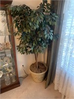 Decorative artificial tree, approximately 6’