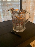 Missed glass Pitcher and miniature punch set