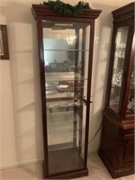 Lighted Curio Cabinet with Glass Shelves