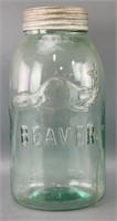Pale Green 'Beaver' Jar