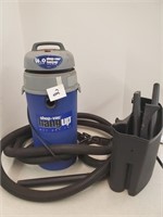 Garage wall hang up wet-dry vac w/ attachments