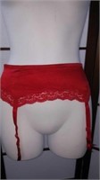 Stella McCartney red garter belt. Size L. matches