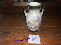 MARKED ANTIQUE PAINTED VASE PRETTY!