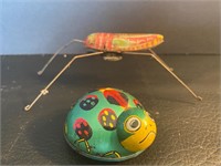 Antique tin toy bugs