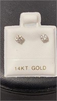 14KT White Gold 0.3CT Diamond Earrings