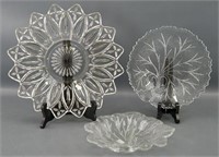 3 Contemporary Glass Servers