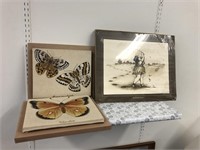 GOLF PRINTS AND BUTTERFLYS