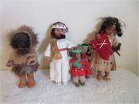 Grouping of dolls