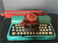 Vintage tin toy typewriter