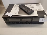 Technics RSTR_157 stero dual cassette w/ remote