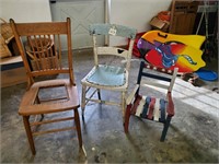 lot of 3 chairs