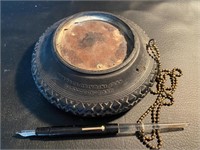 Vintage Firestone tire ashtray