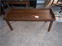 VINTAGE ALL WOOD TRAY TABLE NICE CONDITION!