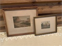 TWO WALLACE NUTTING FRAMED PICTURES