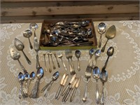 LOT OF SILVERWARE SILVER AND PLATE MIX