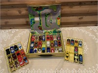 MATCHBOX COLLECTORS CASE WITH MISC CARS