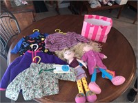 LOT OF DOLLIES AND DOLL CLOTHES AND ACC.