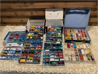 LOT OF 120+ TOY CARS WITH HOT WHEEL CASES