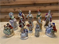 12 FIGURINES INCLUDING OCCUPIED JAPAN