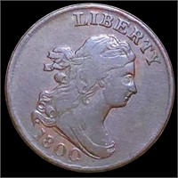 1800 Draped Bust Half Cent XF