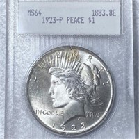 1923 Silver Peace Dollar BLANCHARD - MS64