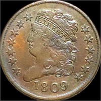 1809 Classic Head Half Cent XF