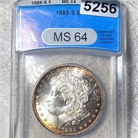 1885-S Morgan Silver Dollar ANACS - MS64