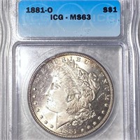 1881-O Morgan Silver Dollar ICG - MS63