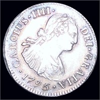 1795/6 Mexican Silver 2 Reales XF