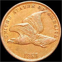 1858 Flying Eagle Cent CLOSELY UNC "SML LETTERS"