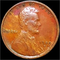 1909-S V.D.B. Lincoln Wheat Penny ABOUT UNC