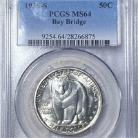 1936-S Bay Ridge Half Dollar PCGS - MS64
