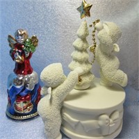 MUSICAL SNOW BABIES AND XMAS BELL