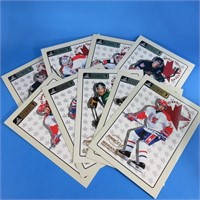 9 BEEHIVE LARGE HOCKEY CARDS