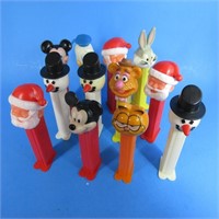 12 OLD PEZ CANDY DISPENSERS