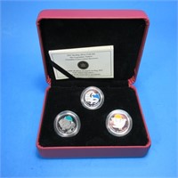 2011 OUR LEGENDARY NATURE SILVER 3 COIN SET