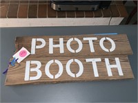 WOODEN PHOTO BOOTH SIGN