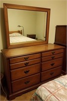 Cherry Dresser w/Mirror By Drew