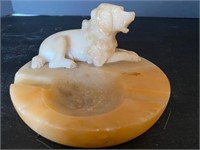 Marble Italy dog ashtray