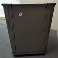 Vintage Metal Office Trash Can