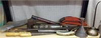 Saw, Oil Can, Duster, Foot Pump & More