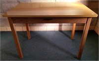 Desk/Table, Wood w/Blonde Top