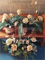 Silk Flower & Greenery Arrangements (5)