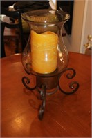 CANDLE HOLDER-GLASS 18"