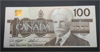 1988 $100 BANKNOTE - BANK OF CANADA