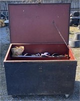 Large tool box 48 1/2 “ long  31” wide 35” tall