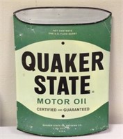 Quaker state wall tin